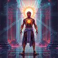 Apollo Neon Light – Arte Pixel Exclusivo