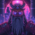 Hades Neon Empire – Arte Pixel Premium