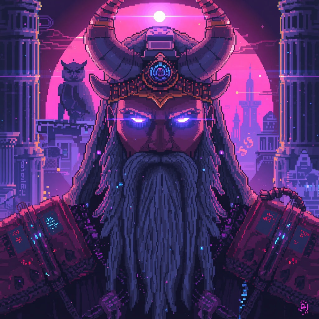 Hades Neon Empire – Arte Pixel Premium